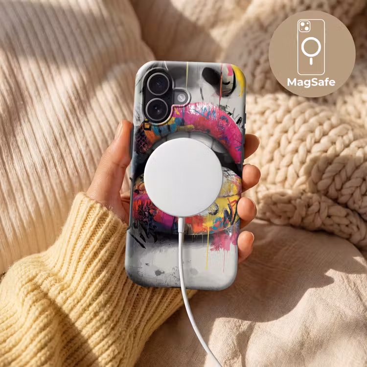 Lippen - Graffiti - Expressief Toughcase MagSafe Apple iPhone 17 klein -USP_MagsafeV