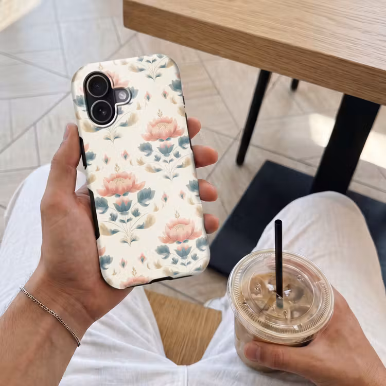 Lotus - Bloemen - Roze Toughcase MagSafe Apple iPhone 17 klein 1017 -Sfeer1M
