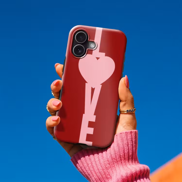 Love - Hart - Rood Toughcase MagSafe Apple iPhone 17 klein -Sfeer1V