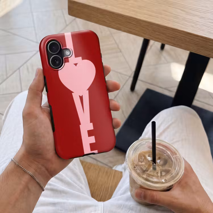 Love - Hart - Rood Toughcase MagSafe Apple iPhone 17 klein -Sfeer1M