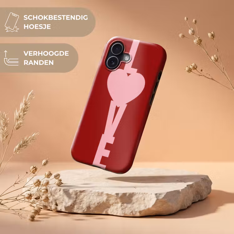 Love - Hart - Rood Toughcase MagSafe Apple iPhone 17 klein -USP_RandenV_NL
