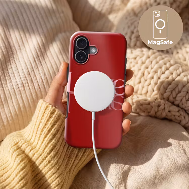 Love - Spiegeling - Rood Toughcase MagSafe Apple iPhone 17 klein -USP_MagsafeV