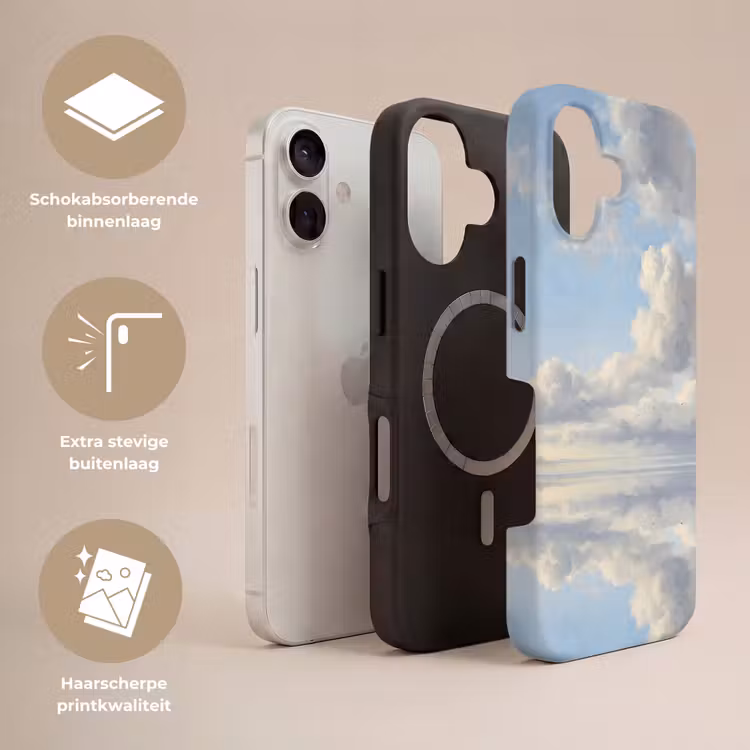 Lucht - Wolken - Natuur - Klassiek - Blauw Toughcase MagSafe Apple iPhone 17 klein -USP_Lagen_NL