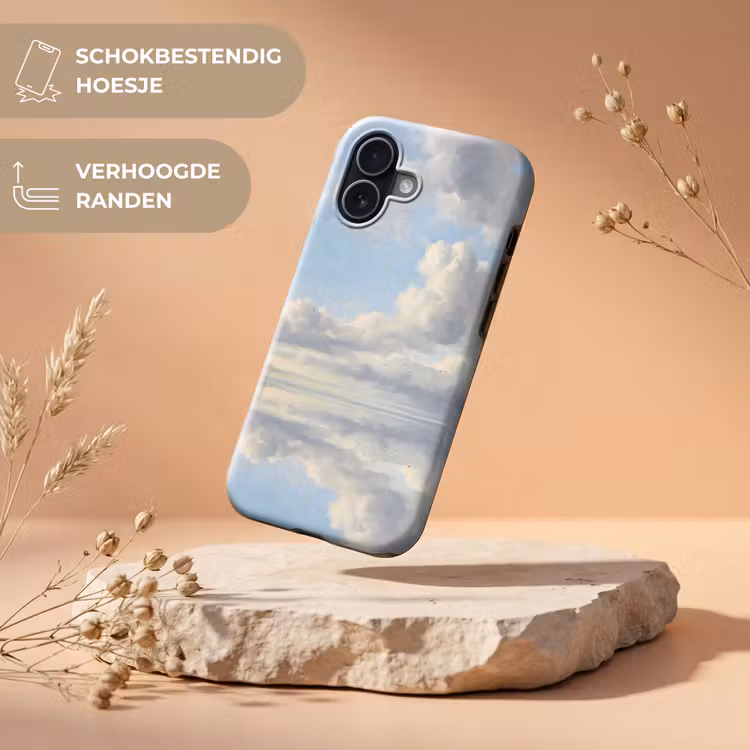 Lucht - Wolken - Natuur - Klassiek - Blauw Toughcase MagSafe Apple iPhone 17 klein -USP_RandenV_NL