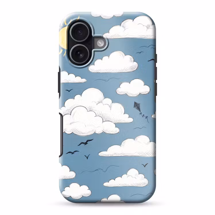 Lucht - Zon - Wolken - Natuur - Blauw Toughcase MagSafe Apple iPhone 17 klein -3d