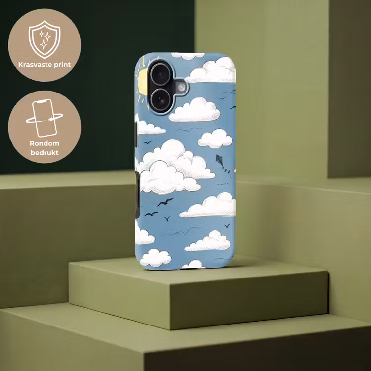 Lucht - Zon - Wolken - Natuur - Blauw Toughcase MagSafe Apple iPhone 17 klein -USP_PrintM_NL