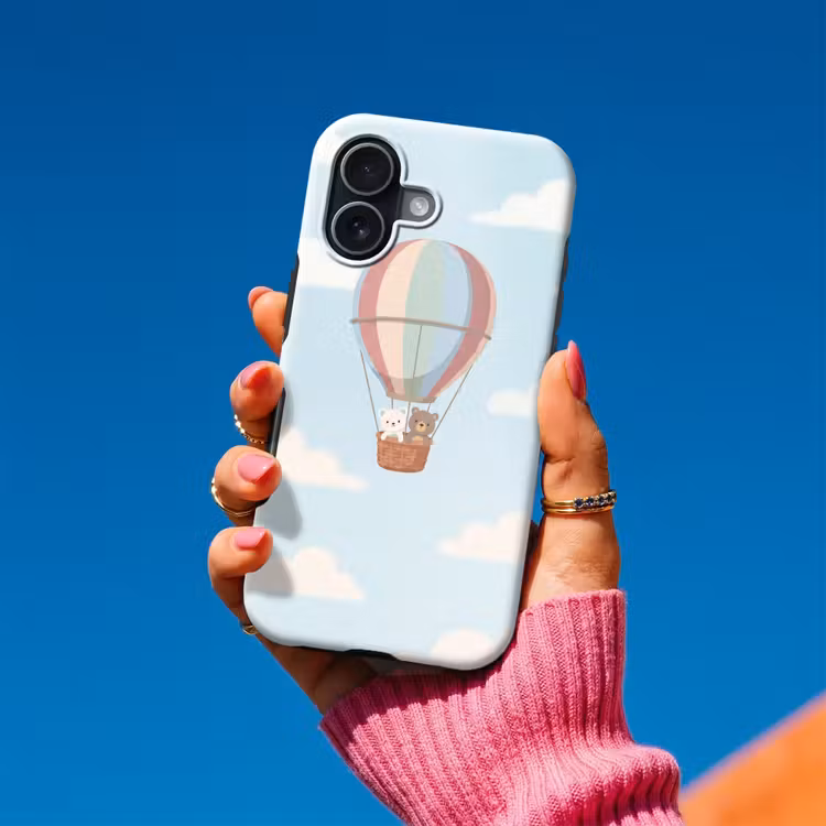Luchtballon - Beren - Pastel Toughcase MagSafe Apple iPhone 17 klein -Sfeer1V