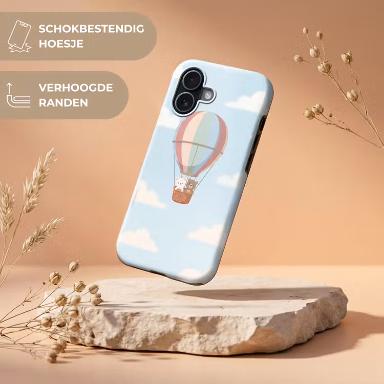 Luchtballon - Beren - Pastel Toughcase MagSafe Apple iPhone 17 klein -USP_RandenV_NL