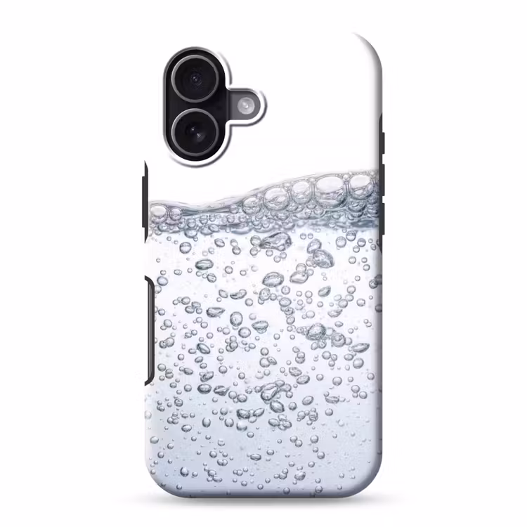 Luchtbellen - Water - Dynamisch Toughcase MagSafe Apple iPhone 17 klein -3d