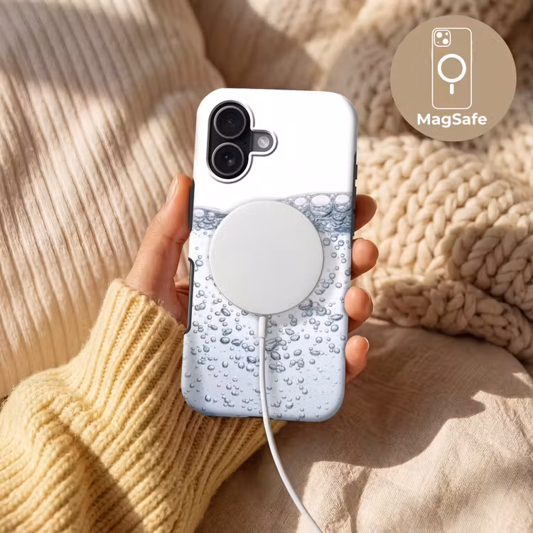 Luchtbellen - Water - Dynamisch Toughcase MagSafe Apple iPhone 17 klein -USP_MagsafeV