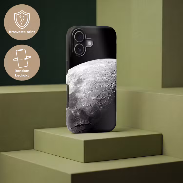 Telefoonhoesje Toughcase - Maan - Kraters - Ruimte - Maan - Kraters - Ruimte Toughcase MagSafe Apple iPhone 17 klein
