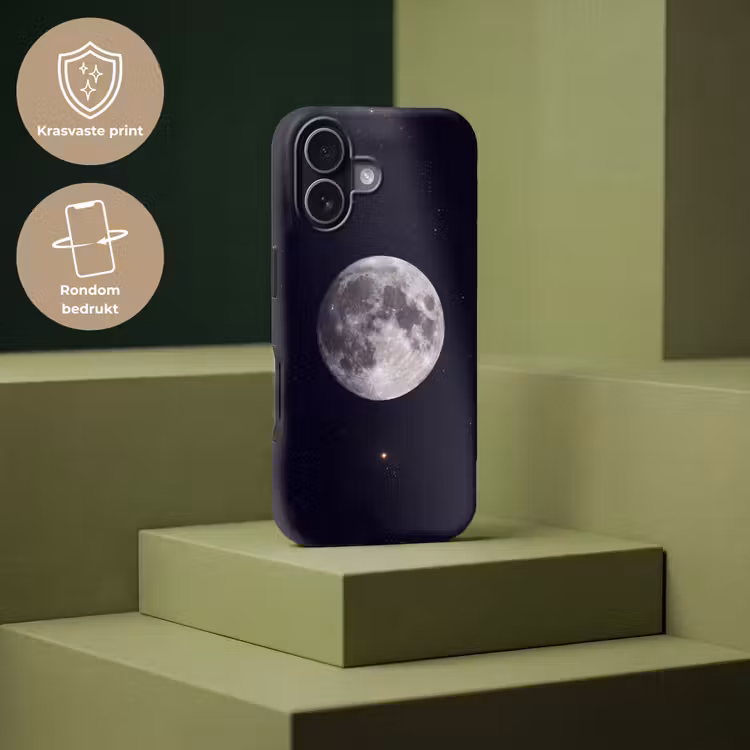Telefoonhoesje Toughcase - Maan - Sterren - Ruimte - Maan - Sterren - Ruimte Toughcase MagSafe Apple iPhone 17 klein