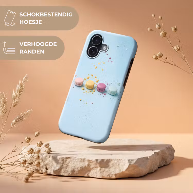 Macarons - Kleurrijk - Pastel Toughcase MagSafe Apple iPhone 17 klein -USP_RandenV_NL