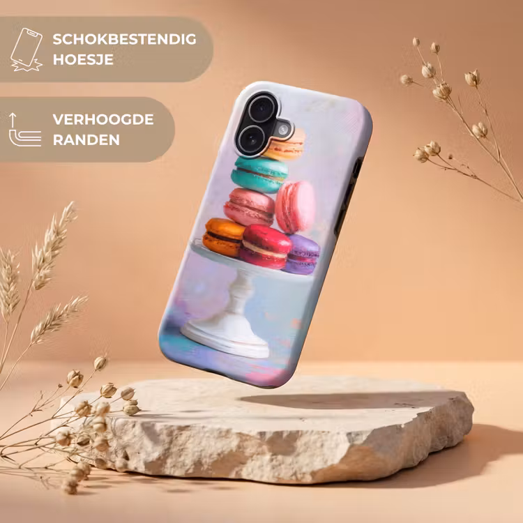 Macarons - Schaal - Pastel - Kleurrijk Toughcase MagSafe Apple iPhone 17 klein -USP_RandenV_NL