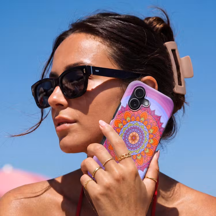 Mandala - Cirkel - Abstract - Kleurrijk - Patroon Toughcase MagSafe Apple iPhone 17 klein -Sfeer2V