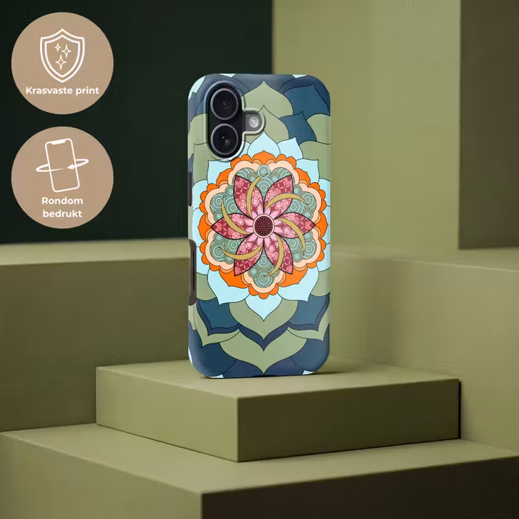 Mandala - Geometrisch - Kunst - Decoratief - Kleurrijk Toughcase MagSafe Apple iPhone 17 klein -USP_PrintM_NL