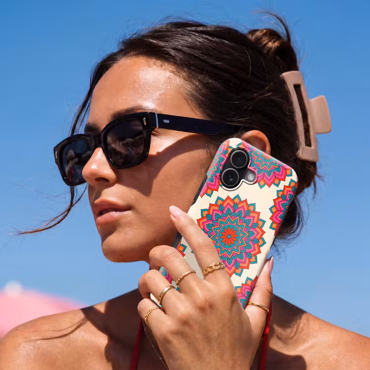 Mandala - Patroon - Abstract - Kleurrijk - Modern Toughcase MagSafe Apple iPhone 17 klein -Sfeer2V
