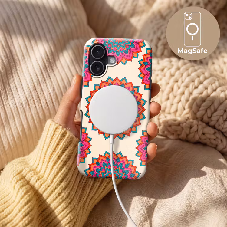 Mandala - Patroon - Abstract - Kleurrijk - Modern Toughcase MagSafe Apple iPhone 17 klein -USP_MagsafeV