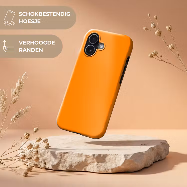 Marigold - Glow - Oranje Toughcase MagSafe Apple iPhone 17 klein 1017 -USP_RandenV_NL