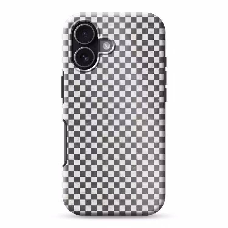 Marmer - Patroon - Grijs Toughcase MagSafe Apple iPhone 17 klein 1017 -3d