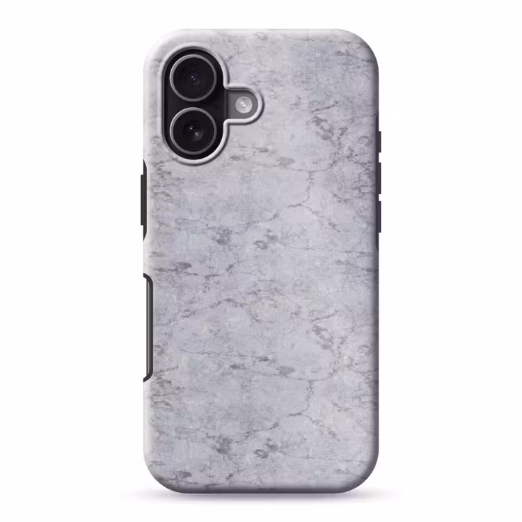 Marmerplaat - Patroon - Grijs Toughcase MagSafe Apple iPhone 17 klein 1017 -3d