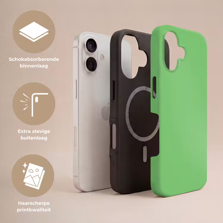 Meadow - Green - Groen Toughcase MagSafe Apple iPhone 17 klein 1017 -USP_Lagen_NL