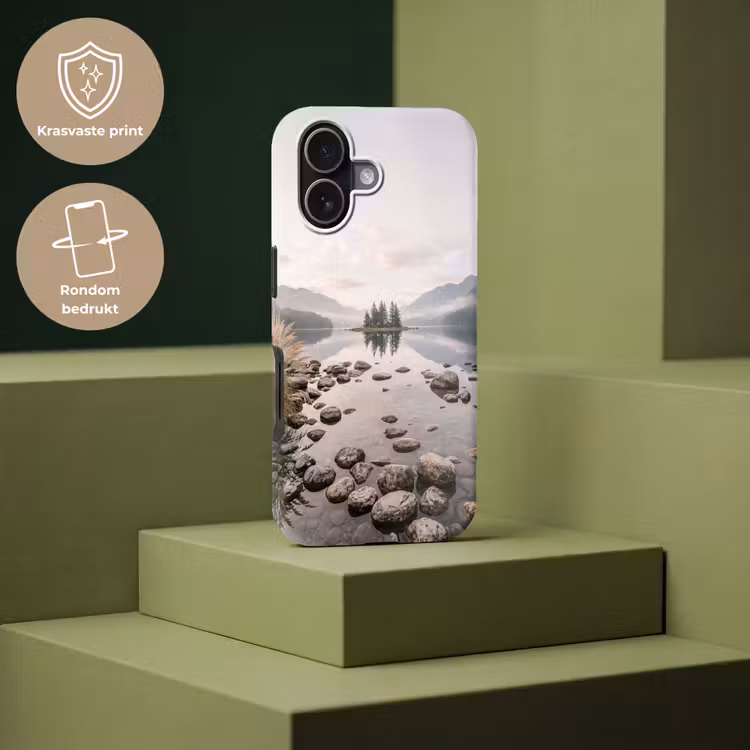 Meer - Bergen - Landschap - Groen Toughcase MagSafe Apple iPhone 17 klein -USP_PrintM_NL