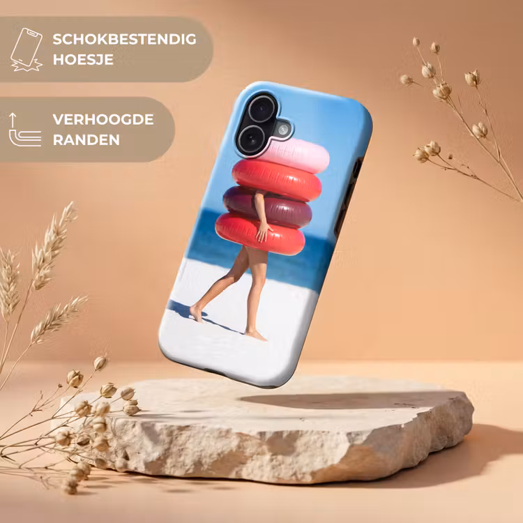 Mensen - Strand - Zomer - Recreatie - Kleurrijk Toughcase MagSafe Apple iPhone 17 klein -USP_RandenV_NL