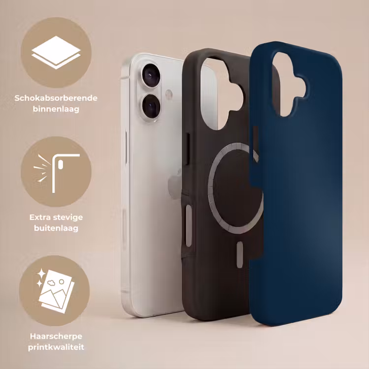 Midnight - Blue - Blauw Toughcase MagSafe Apple iPhone 17 klein 1017 -USP_Lagen_NL