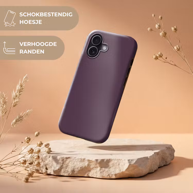 Midnight - Plum - Paars Toughcase MagSafe Apple iPhone 17 klein 1017 -USP_RandenV_NL