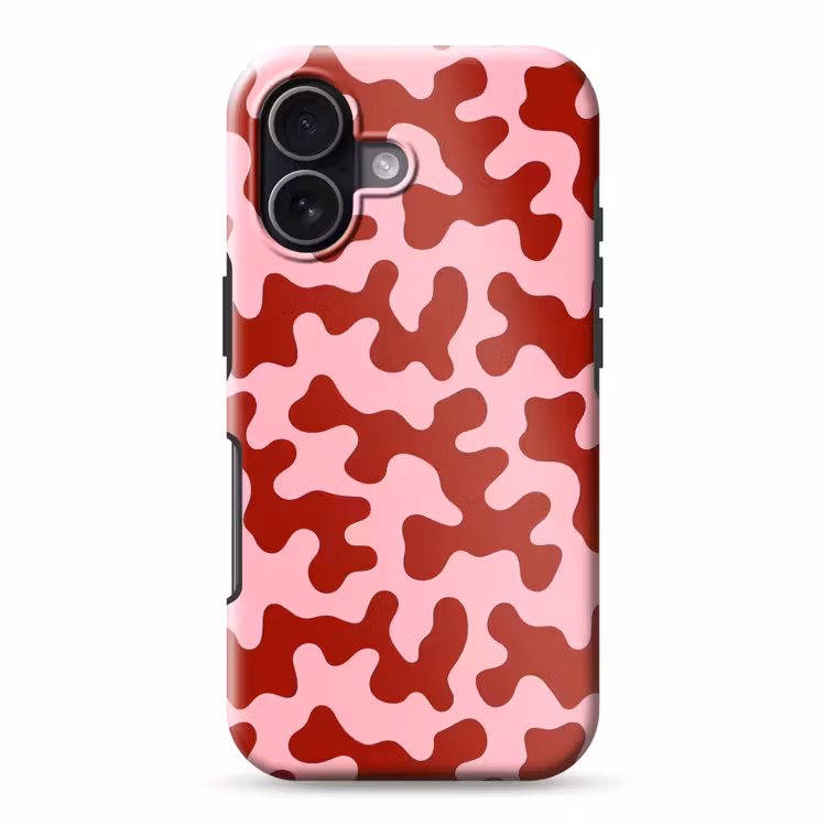 Modern - Abstract - Rood Toughcase MagSafe Apple iPhone 17 klein 1017 -3d