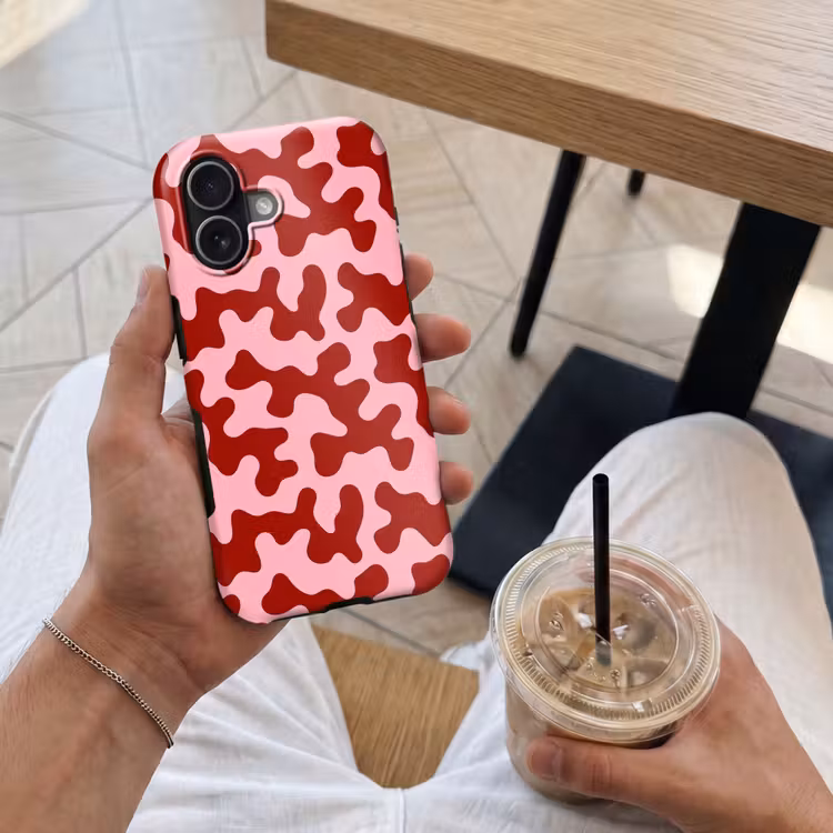Modern - Abstract - Rood Toughcase MagSafe Apple iPhone 17 klein 1017 -Sfeer1M