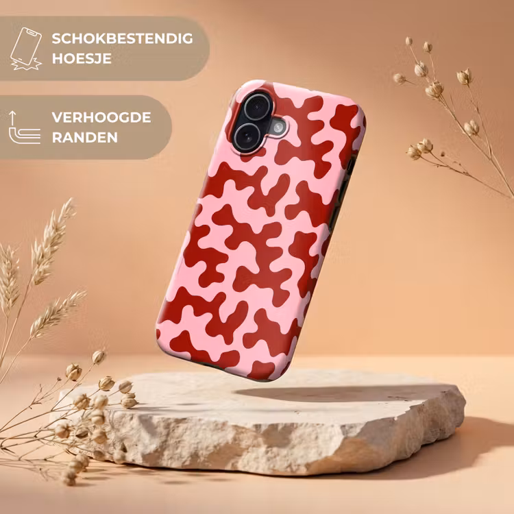 Modern - Abstract - Rood Toughcase MagSafe Apple iPhone 17 klein 1017 -USP_RandenV_NL