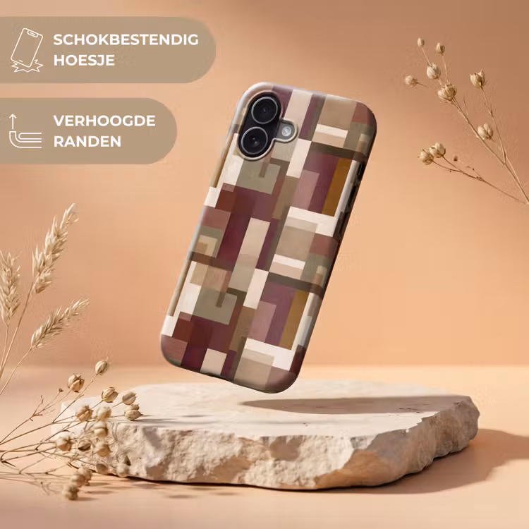 Modern - Geometrie - Kleurrijk Toughcase MagSafe Apple iPhone 17 klein 1017 -USP_RandenV_NL