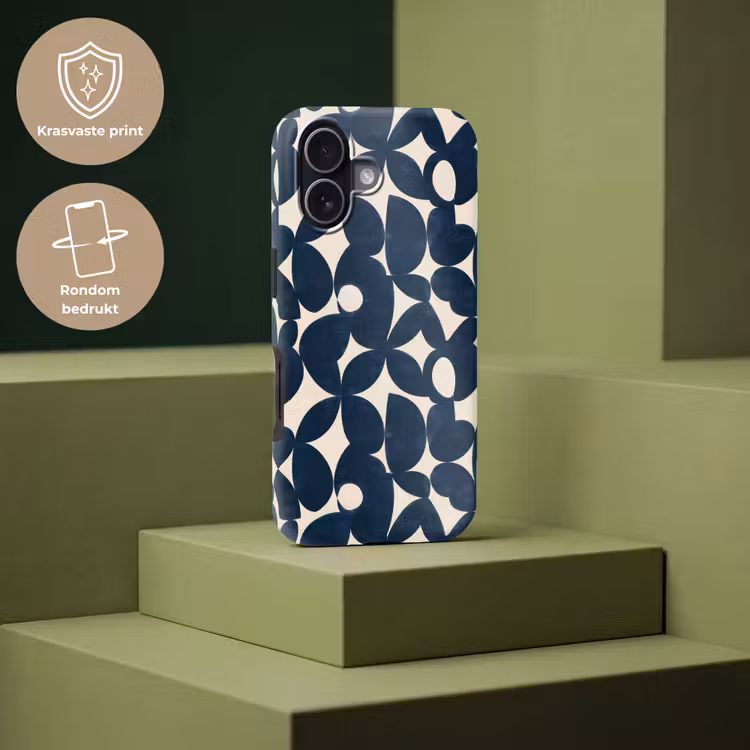 Modern - Geometrisch - Blauw Toughcase MagSafe Apple iPhone 17 klein 1017 -USP_PrintM_NL