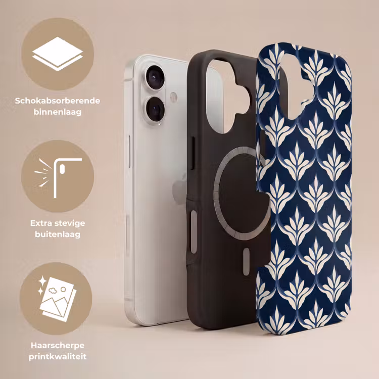 Modern - Ontwerp - Blauw Toughcase MagSafe Apple iPhone 17 klein 1017 -USP_Lagen_NL