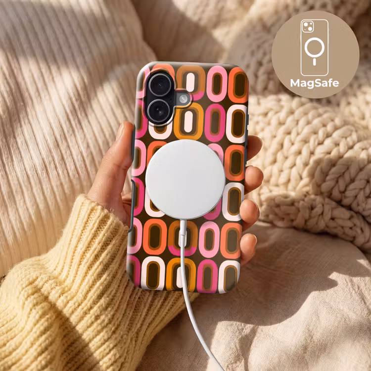 Modern - Retro - Kleurrijk Toughcase MagSafe Apple iPhone 17 klein 1017 -USP_MagsafeV