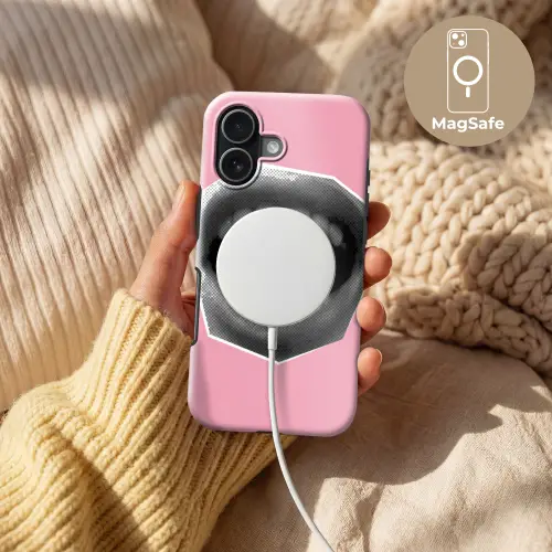 Mond - BLAH BLAH - Roze Toughcase MagSafe Apple iPhone 17 klein -USP_MagsafeV