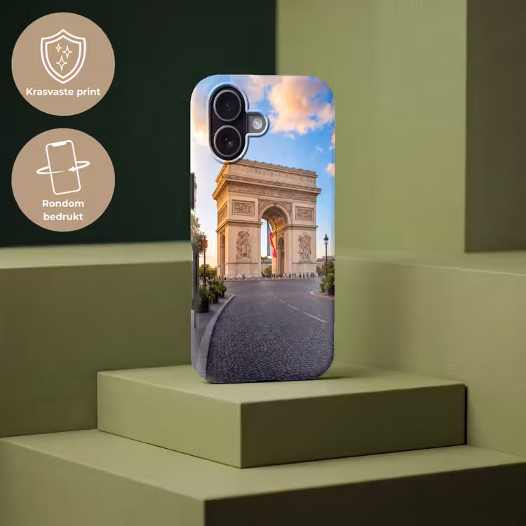 Monument - Parijs - Zonsondergang - Architectuur - Goud Toughcase MagSafe Apple iPhone 17 klein -USP_PrintM_NL