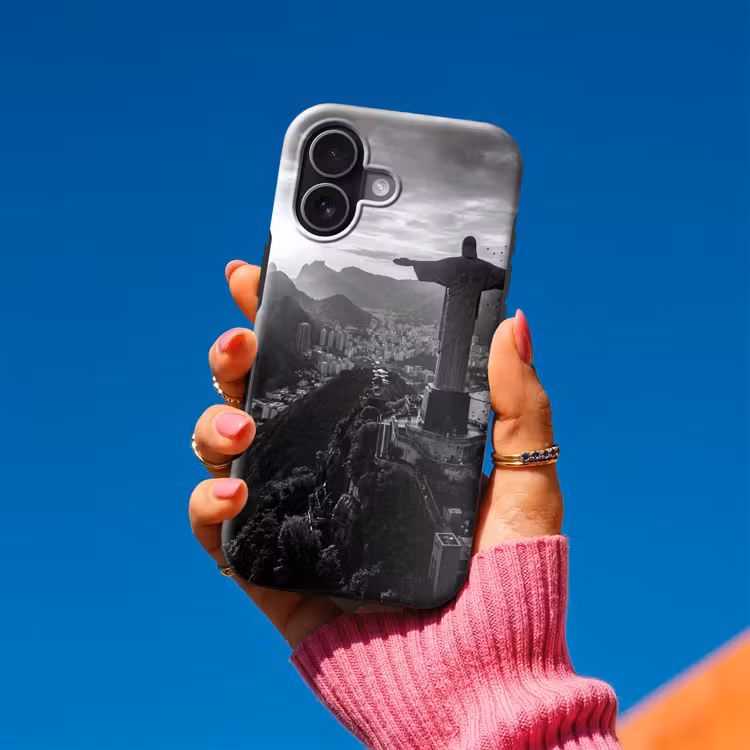 Monument - Stadsgezicht - Landschap - Zwart-wit Toughcase MagSafe Apple iPhone 17 klein -Sfeer1V
