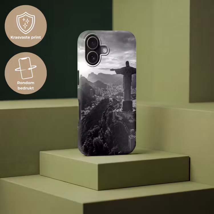 Monument - Stadsgezicht - Landschap - Zwart-wit Toughcase MagSafe Apple iPhone 17 klein -USP_PrintM_NL