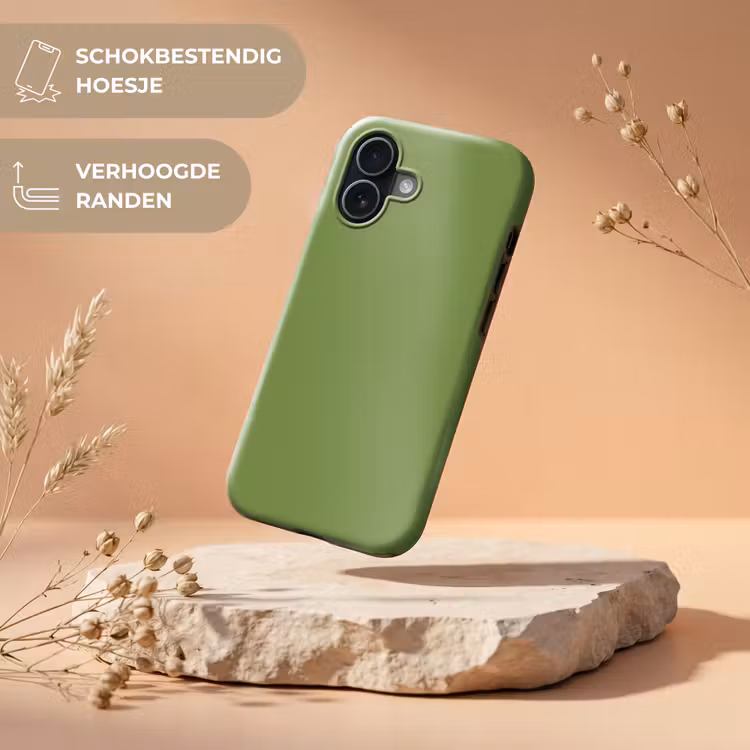 Moss - Green - Groen Toughcase MagSafe Apple iPhone 17 klein 1017 -USP_RandenV_NL