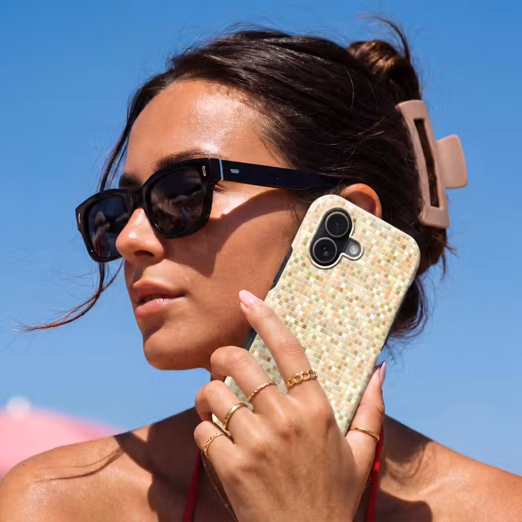 Mozaïek - Patroon - Terracotta Toughcase MagSafe Apple iPhone 17 klein 1017 -Sfeer2V
