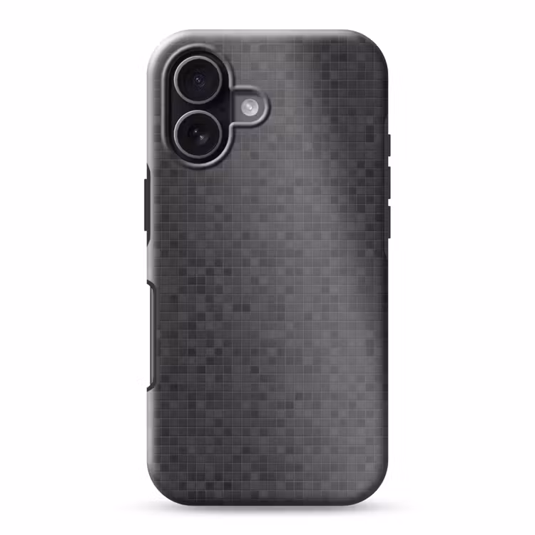Mozaïek - Patroon - Zwart Toughcase MagSafe Apple iPhone 17 klein 1017 -3d