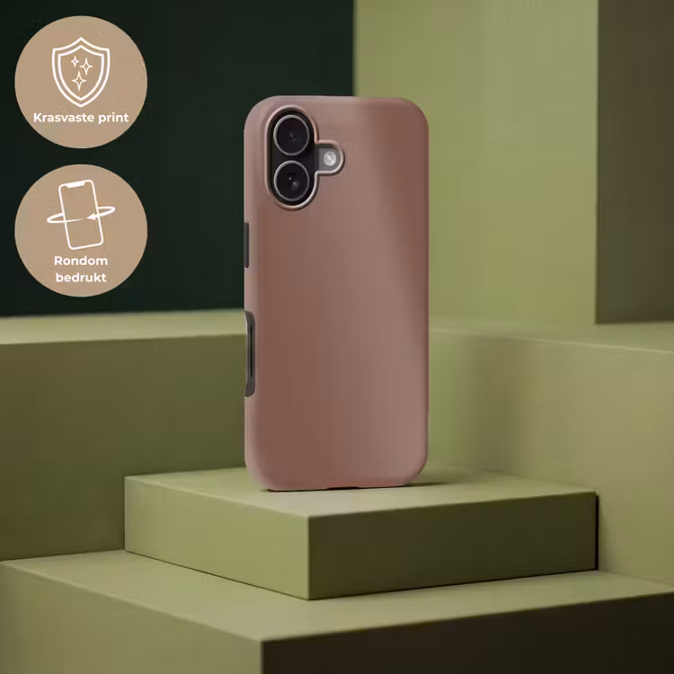 Muted - Chestnut - Bruin Toughcase MagSafe Apple iPhone 17 klein 1017 -USP_PrintM_NL