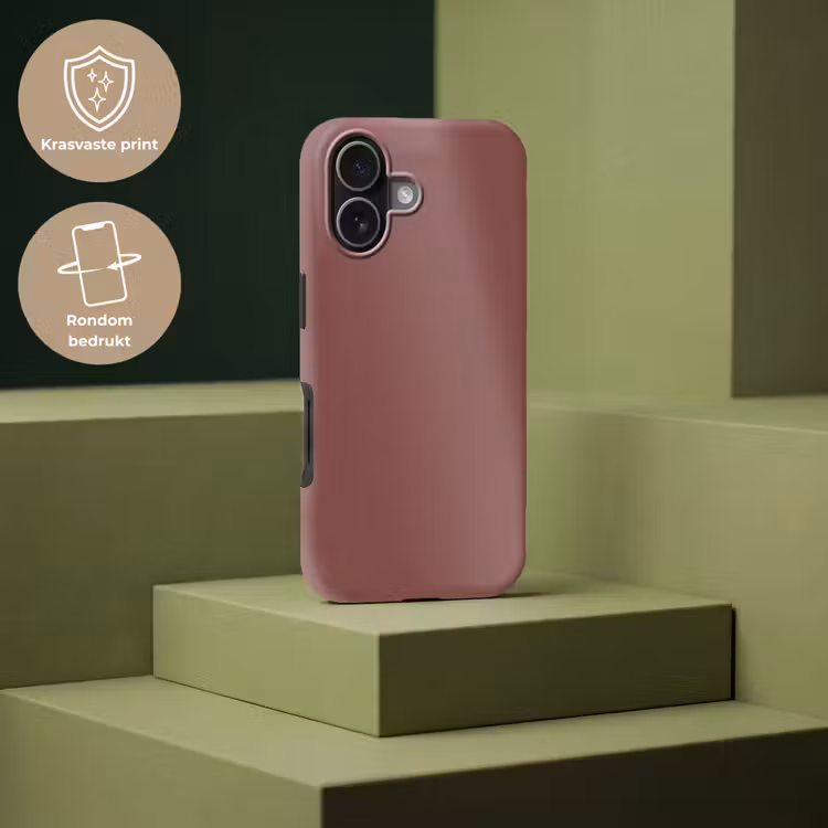 Muted - Raisin - Rood Toughcase MagSafe Apple iPhone 17 klein 1017 -USP_PrintM_NL