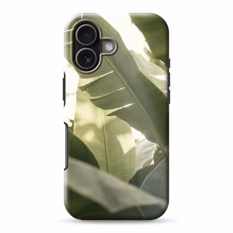 Natuur - Bladeren - Groen - Tropisch - Detail Toughcase MagSafe Apple iPhone 17 klein -3d