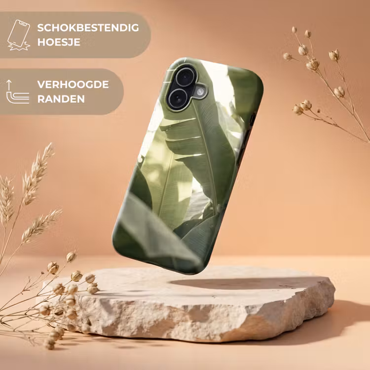 Natuur - Bladeren - Groen - Tropisch - Detail Toughcase MagSafe Apple iPhone 17 klein -USP_RandenV_NL