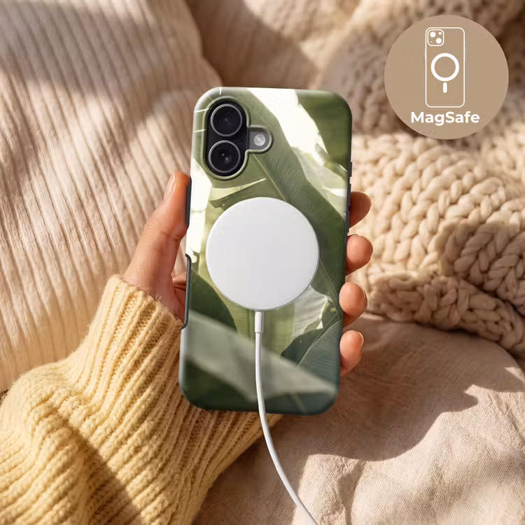 Natuur - Bladeren - Groen - Tropisch - Detail Toughcase MagSafe Apple iPhone 17 klein -USP_MagsafeV