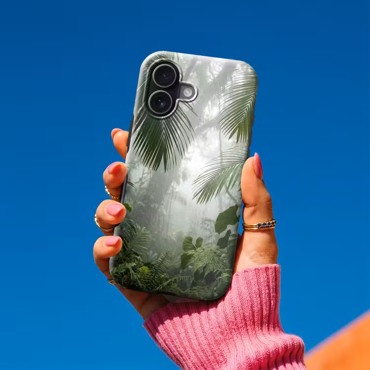 Natuur - Jungle - Mist - Tropisch - Groen Toughcase MagSafe Apple iPhone 17 klein -Sfeer1V